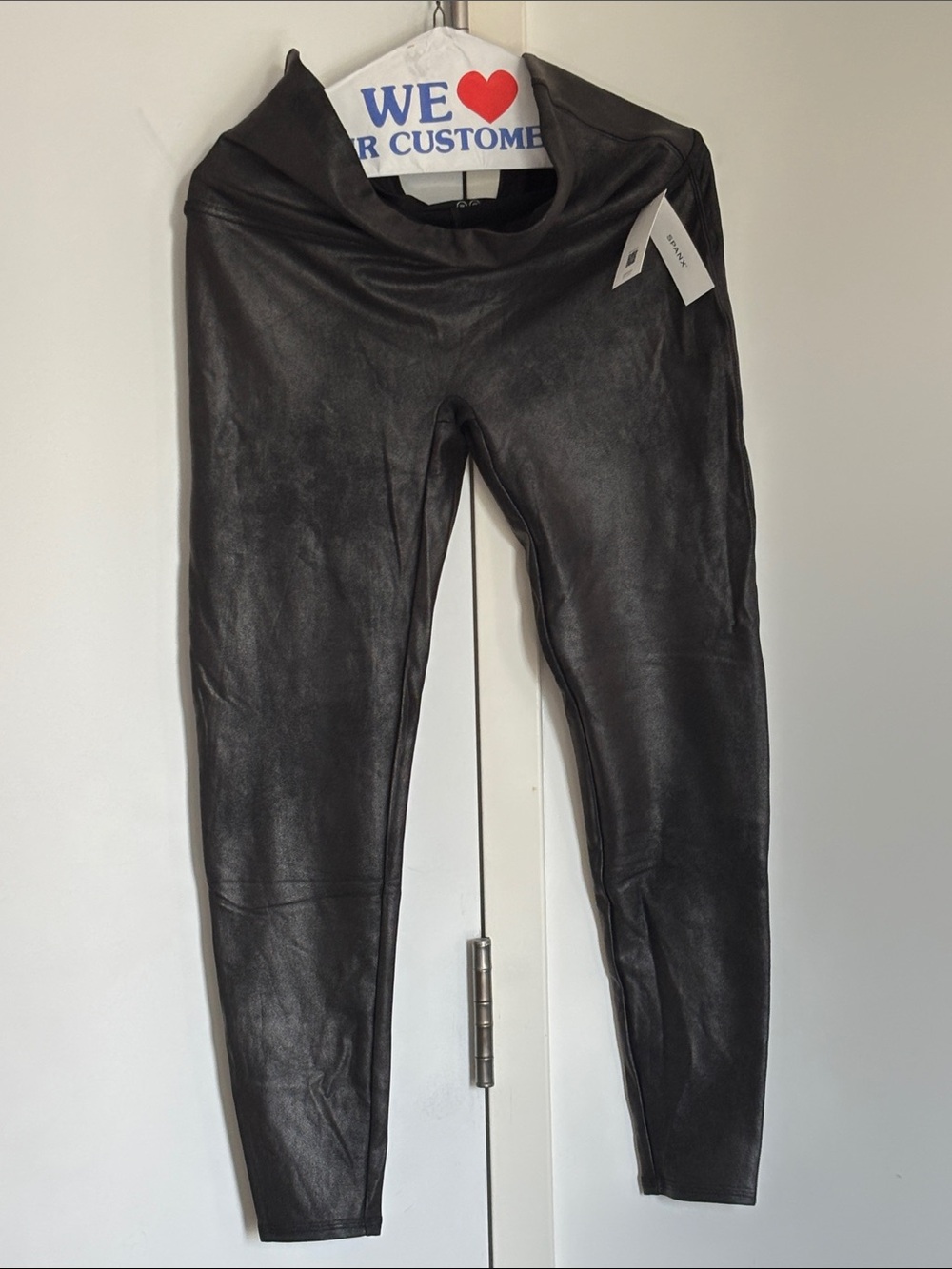 BNWT Spanx faux leather fleece lined leggings size 2x